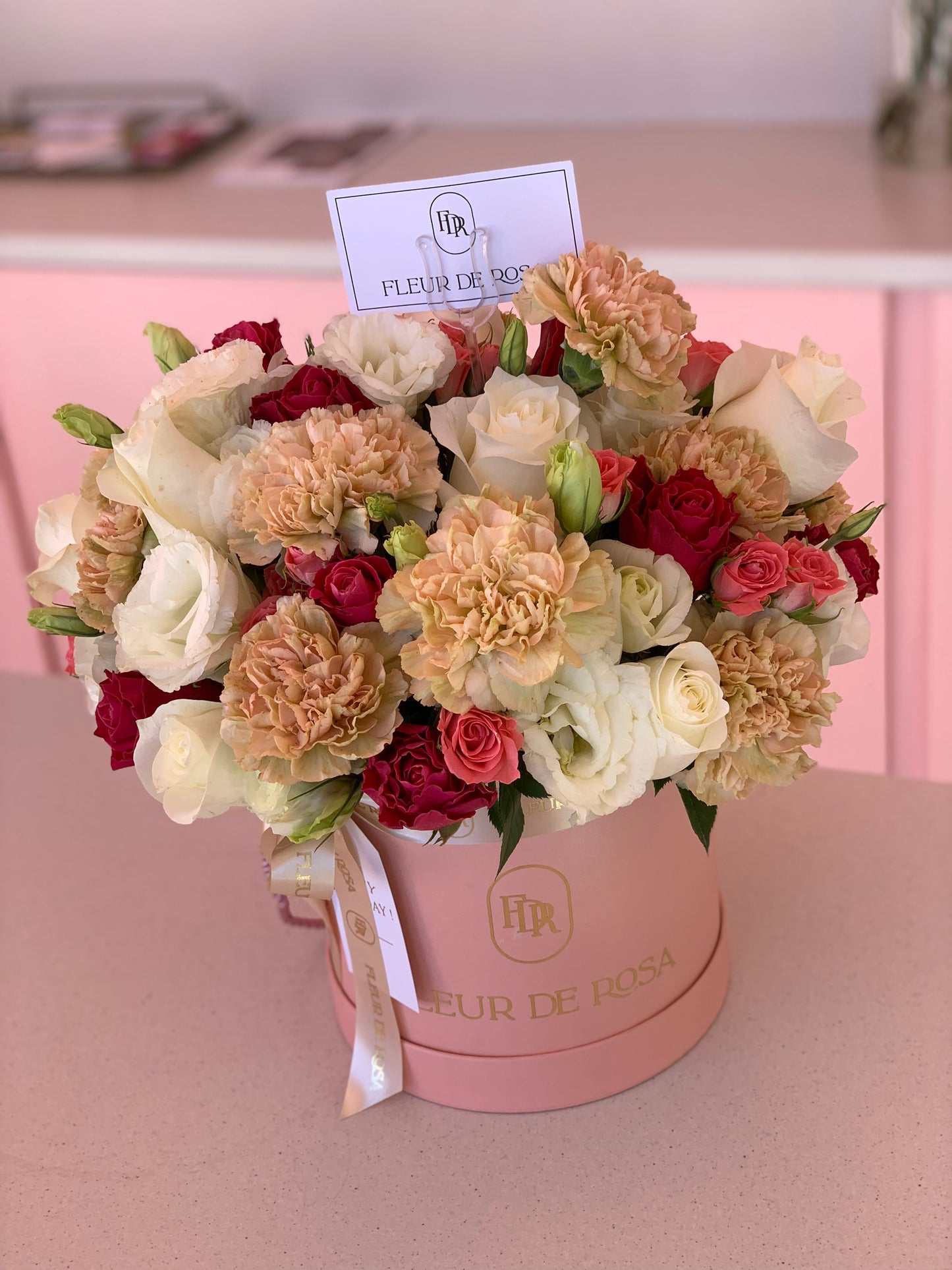 Luxe mix box arrangement