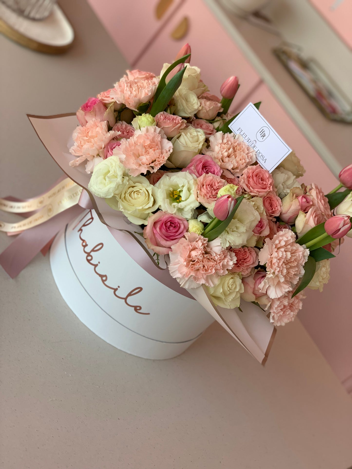 Luxe mix box arrangement