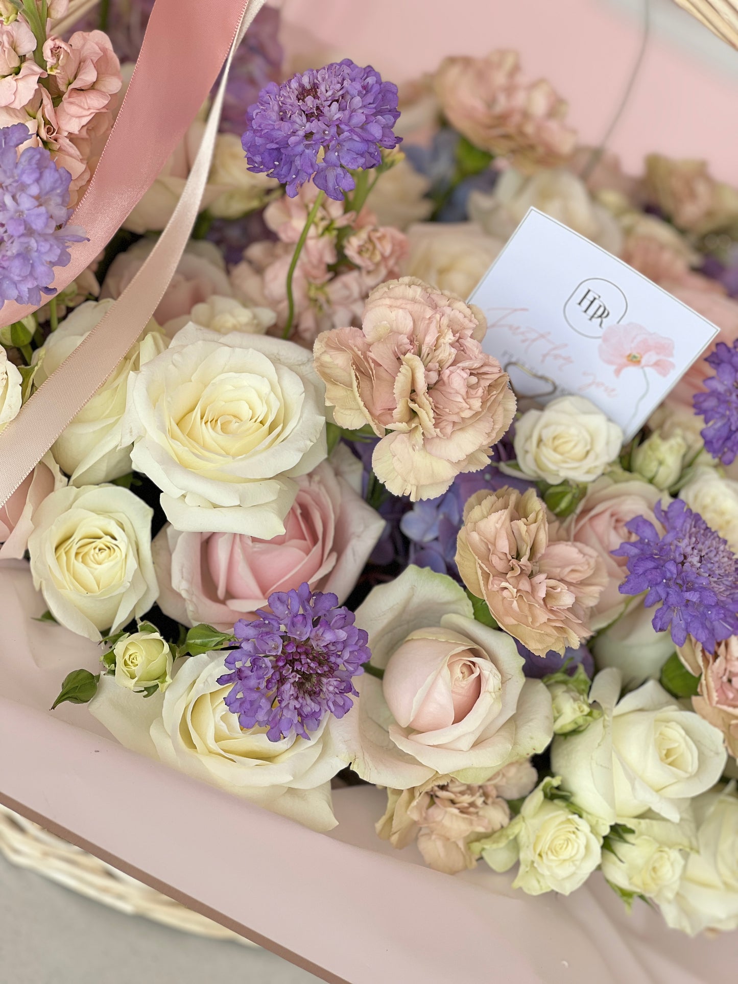 Luxe lush floral basket