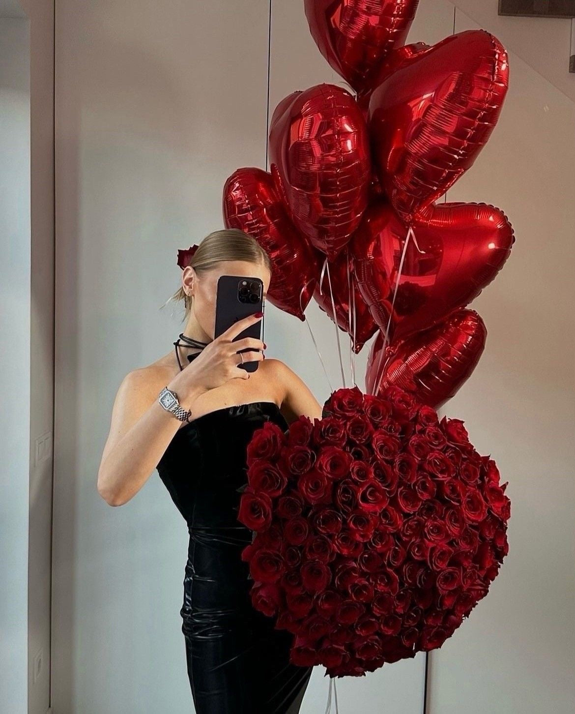 Helium Heart Balloon Bouquet