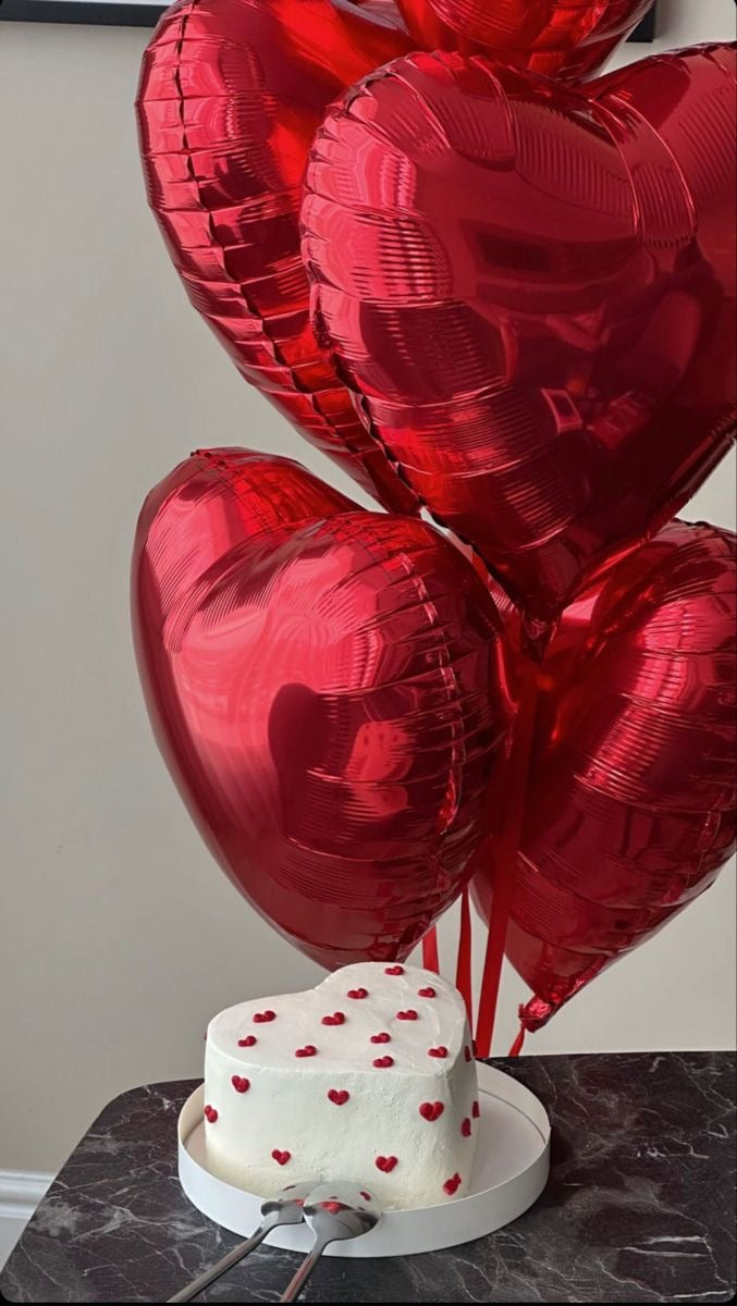 Helium Heart Balloon Bouquet