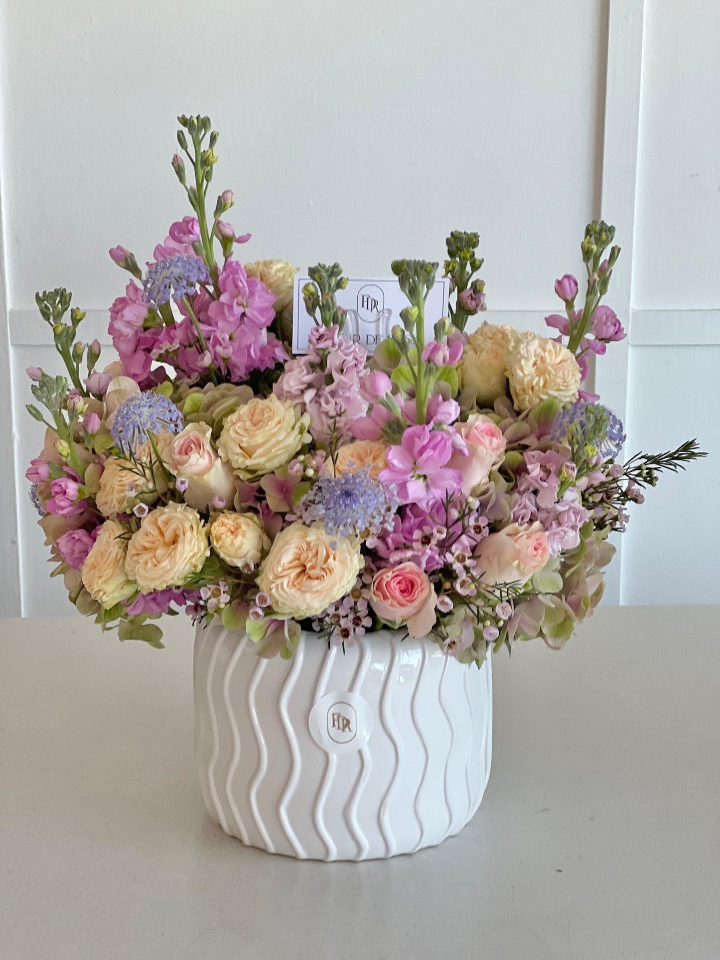 Luxe floral vase arrangement