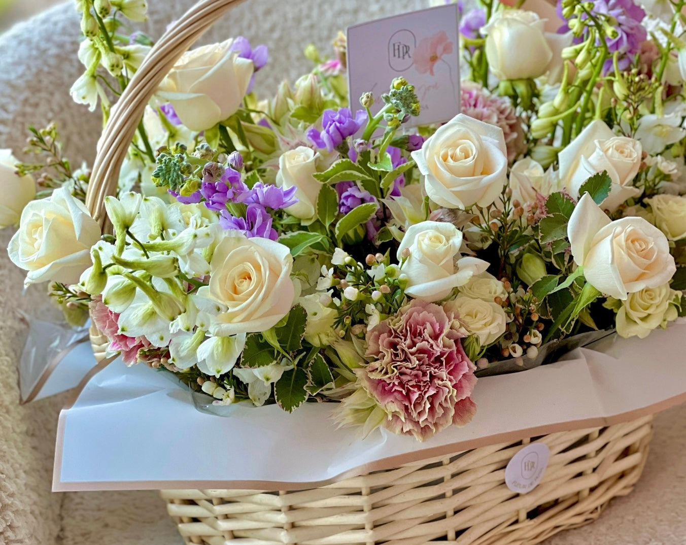 Lush Luxe floral basket