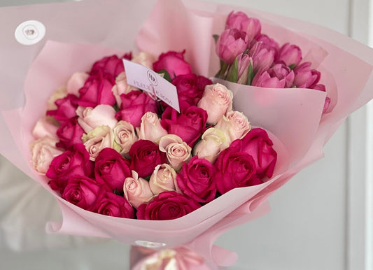 Roses and Tulips